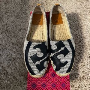 Tory Burch Canvas Espadrilles.  Size 7.5